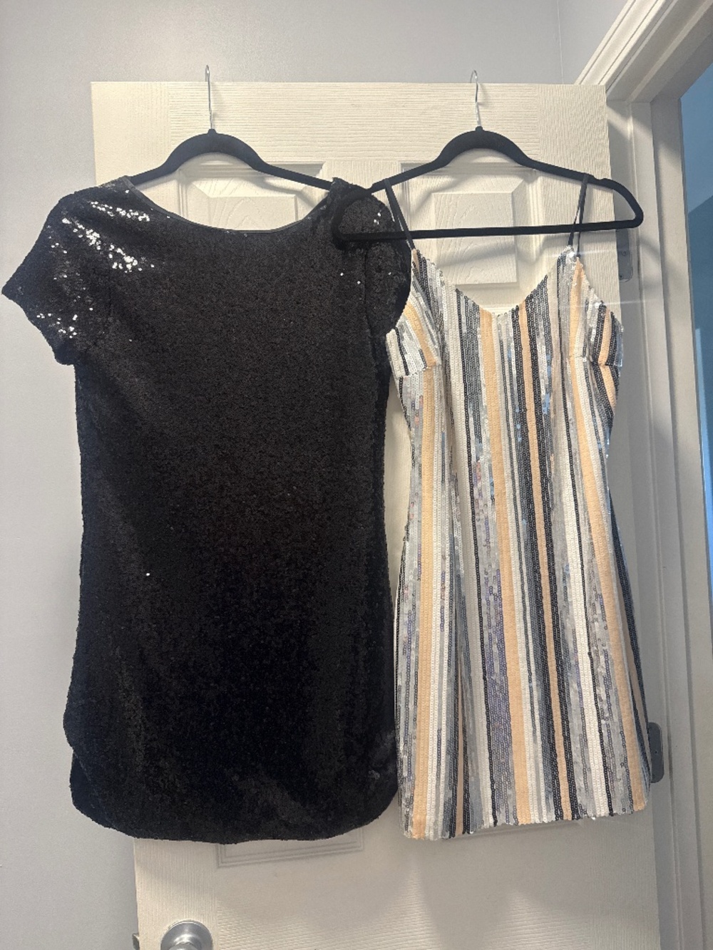 2 Sequin Pink Lily Dresses